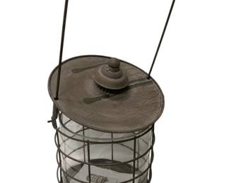 174 - Metal/Glass Lantern - 20.5 x 9
