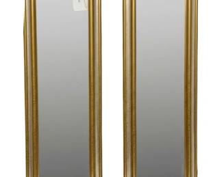 1343 - Pair of Framed Mirrors - 29.5 x 9