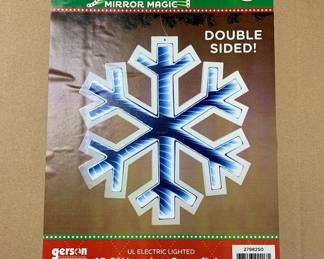 1016 - 15.6" Hanging Snowflake Double Sided w/ box (Description): Used as is electric/electronic/mechanical item. No guarantee all components, untested.