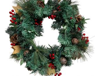 962 - Decorated Artificial Holiday Wreath - 24"