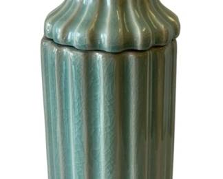 49 - Decorative Jar w/ Lid - 14 x 6