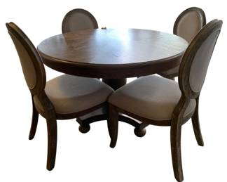 305 - 5pc Dining Table & Chairs by Powell Lenoir (Description): Table - 29.5 x 48 Chairs - 38 x 21 x 22