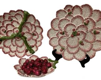 734 - 3 Berry Serving Dishes by Jay Willfred - 13 x 13
