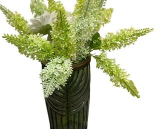 288 - Faux Floral Sprays in Glass Vase - 33 x 29 x 22