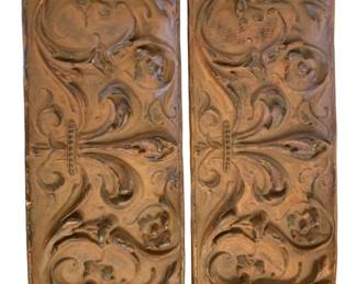 155 - 2 Wall Plaques - 20 x 7.5 x 1.5