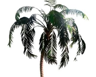 298 - Faux Palm Tree in Planter - 10ft" Tall