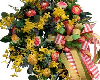 710 - Handcrafted Spring Tulip Wreath - 26 x 26