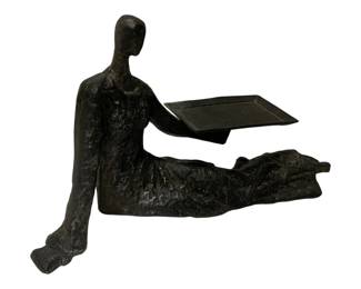 176 - Cast Iron Card Holder - 13 x 4 x 7