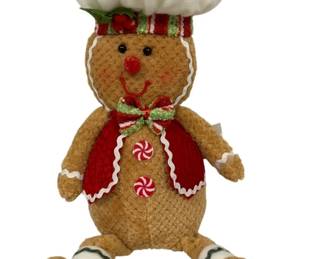 1075 - Plush Holiday Gingerbread Chef - 14" Tall