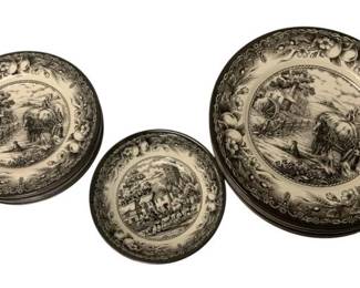 187 - 16 Royal Stafford Plates & Bowls - 11" Round