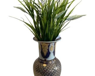 382 - Vase w/ Faux Flowers - 24 x 7