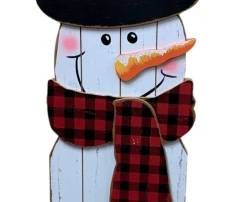 979 - "Let it Snow" Snowman Sign - 48 x 10 x 3