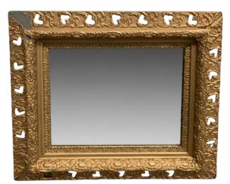 228 - Mirror - 31 x 27 x 2.5 - as is (Description): frame has been repaired