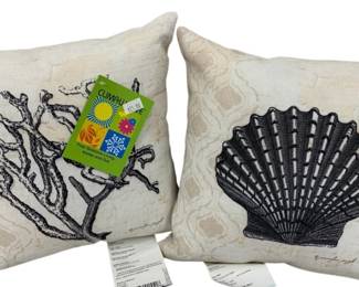 1376 - 2 Climaweave Indoor/Outdoor Pillows - 11 x 11