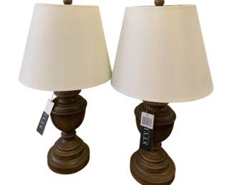 405 - Pair of Stylecraft Lamps - 24" Tall (Description): Used as is electric/electronic/mechanical item. No guarantee all components, untested.