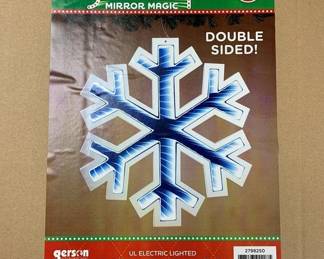 1012 - 15.6" Hanging Snowflake Double Sided w/ box (Description): Used as is electric/electronic/mechanical item. No guarantee all components, untested.