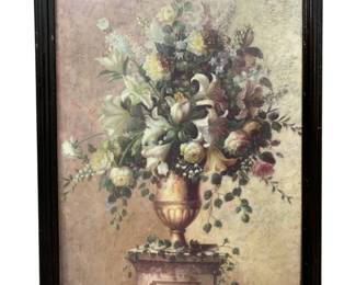 1380 - Framed Floral Print - 25 x 32