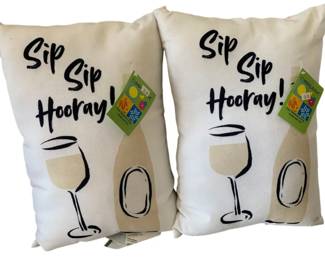 58 - 2 Climaweave Indoor/Outdoor Pillows - 16 x 11.5