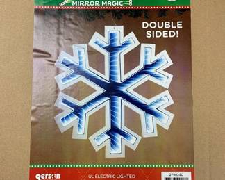 1014 - 15.6" Hanging Snowflake Double Sided w/ box (Description): Used as is electric/electronic/mechanical item. No guarantee all components, untested.