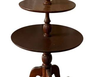 27 - 3 Tier Mahogany Table - 42 x 22