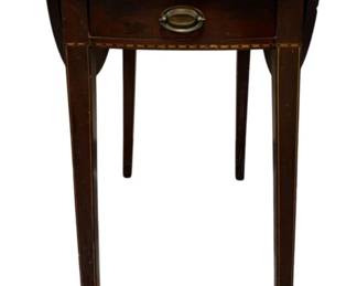 1312 - Mahagony Dropside Table - As Is (Description): 29 x 36 x 28