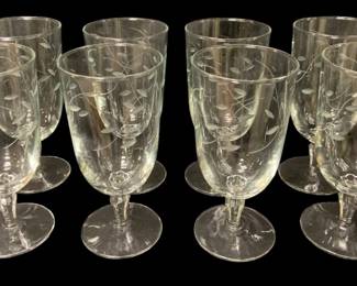 505 - 8 Water Goblets - 7"