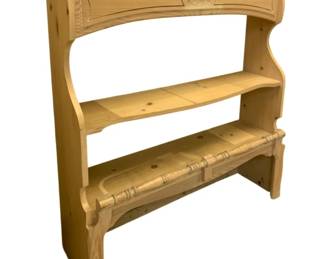 1144 - Hutch Top - Natural Finish - 45 x 42 x 13