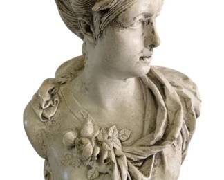440 - Carrier-Belleuse Bust Statue - 30 x 15 x 9