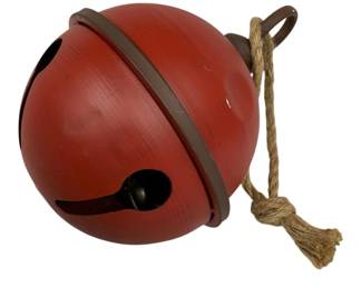 1026 - Rustic Decorative Metal Jingle Bell - 11 x 8