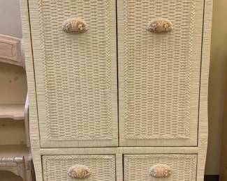 1150 - Wicker Wardrobe - 62 x 38 x 21