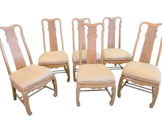 1513 - 6 Upholstered Dining Chairs - 41 x 21 x 19.5