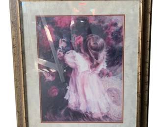 297 - Framed Picture - Little Treasure - Signed (Description): 29 x 35.5