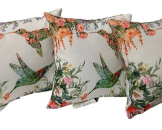 139 - 3 Climaweave Indoor/Outdoor Pillows - 10 x 10