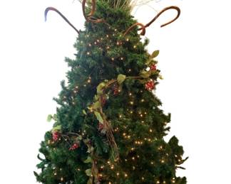 236 - 10ft Christmas Tree w/lights - 68" Round (Description): Used as is electric/electronic/mechanical item. No guarantee all components, untested.