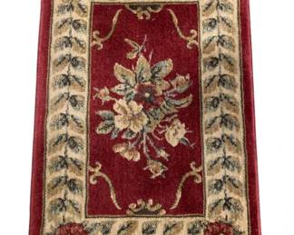892 - Floral Accent Rug - 20 x 30