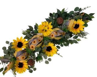 752 - Handcrafted Sunflower Floral Arrangement - 53 x 21
