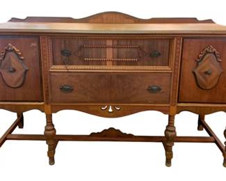 159 - Depression Era Side Board - 66 x 20 x 30