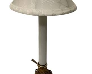 175 - Tassel Base Lamp - 15.75" Tall (Description): Used as is electric/electronic/mechanical item. No guarantee all components, untested.