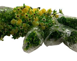 847 - Assorted Artificial Greenery & Flower Stems (Description): 23" Tall