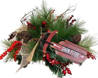 917 - Handcrafted Christmas Arrangement - 25 x 20 x 14