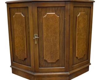 1349 - One- Door Demilune Cabinet - 30 x 34 x 12