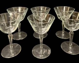 504 - 6 Champagne Glasses - 6"