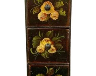 1310 - Painted 5 Drawer Stand - 35 x 9 x 7
