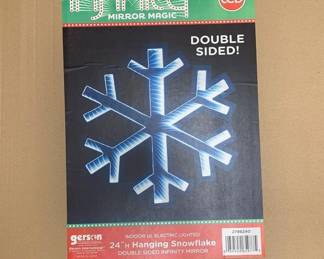 1011 - 24" Hanging Snowflake double sided w/ box (Description): Used as is electric/electronic/mechanical item. No guarantee all components, untested.