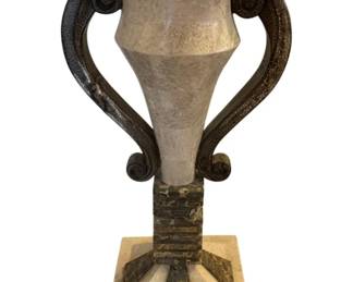 171 - Marble Candleholder - 21 x 9 x 9