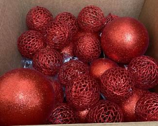 998 - Assorted Red Ornaments