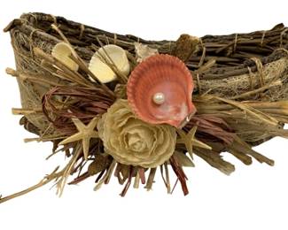 1306 - Seashell Basket - 15 x 13 x 6
