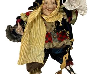 1332 - Lam Lee Shakespearean Jester Doll - 13 Inches Tall