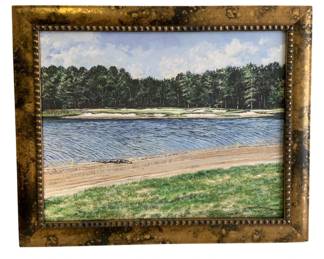454 - Framed Canvas Art -19.5 x 23.5