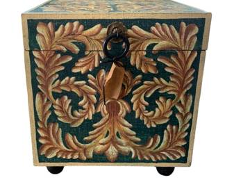 294 - Decorative Wood Box Chest - 22 x 20 x 20